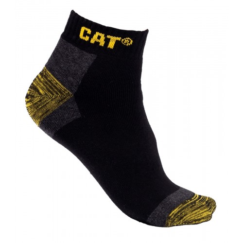 CAT Sneaker Black Socks 3 Pair Pack